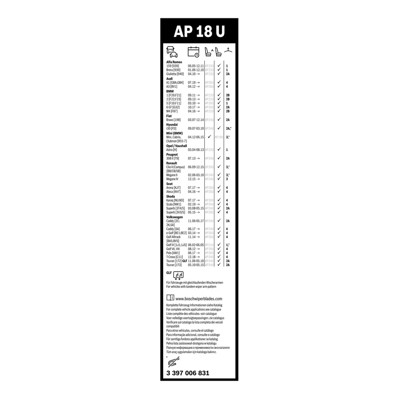AP18U Bosch Aerotwin Plus - Image 3
