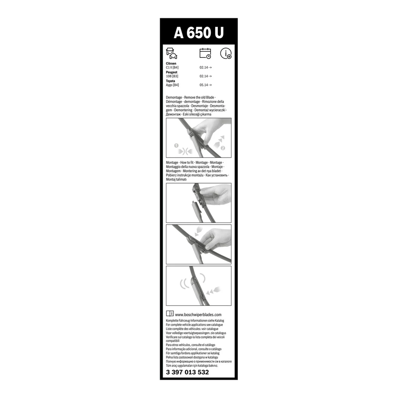 A650U Bosch Aerotwin Single Blade - Image 3