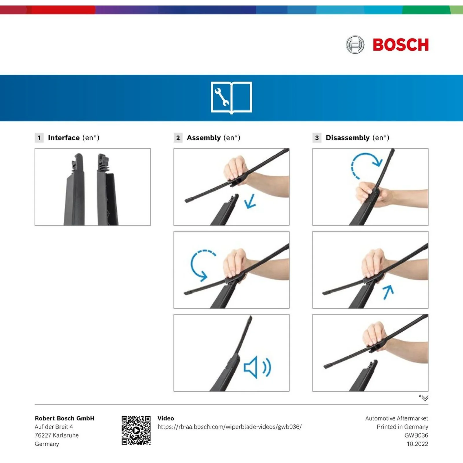 A310H Bosch Rear Screen Wiper A - Image 7