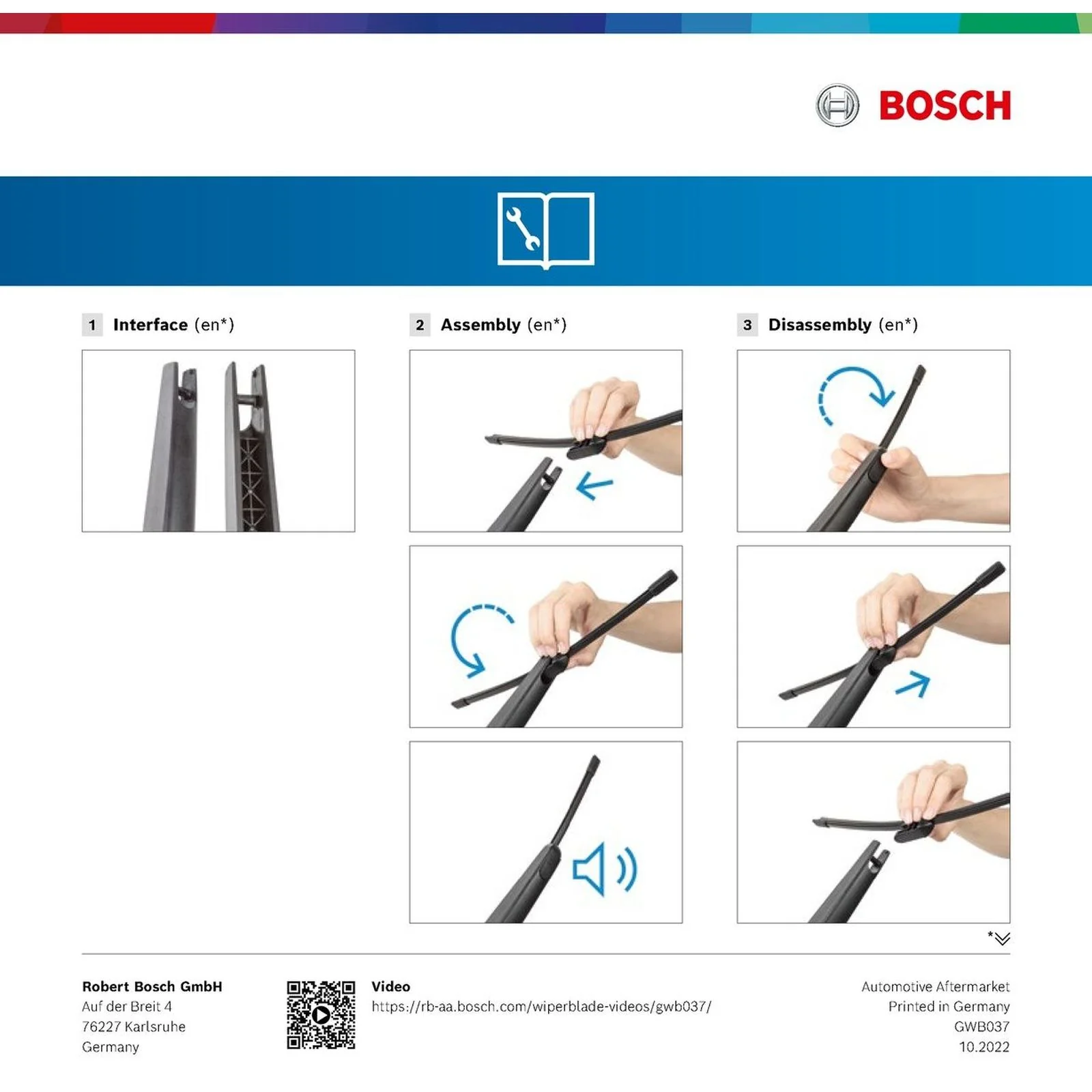 A311H Bosch Rear Screen Wiper A - Image 7