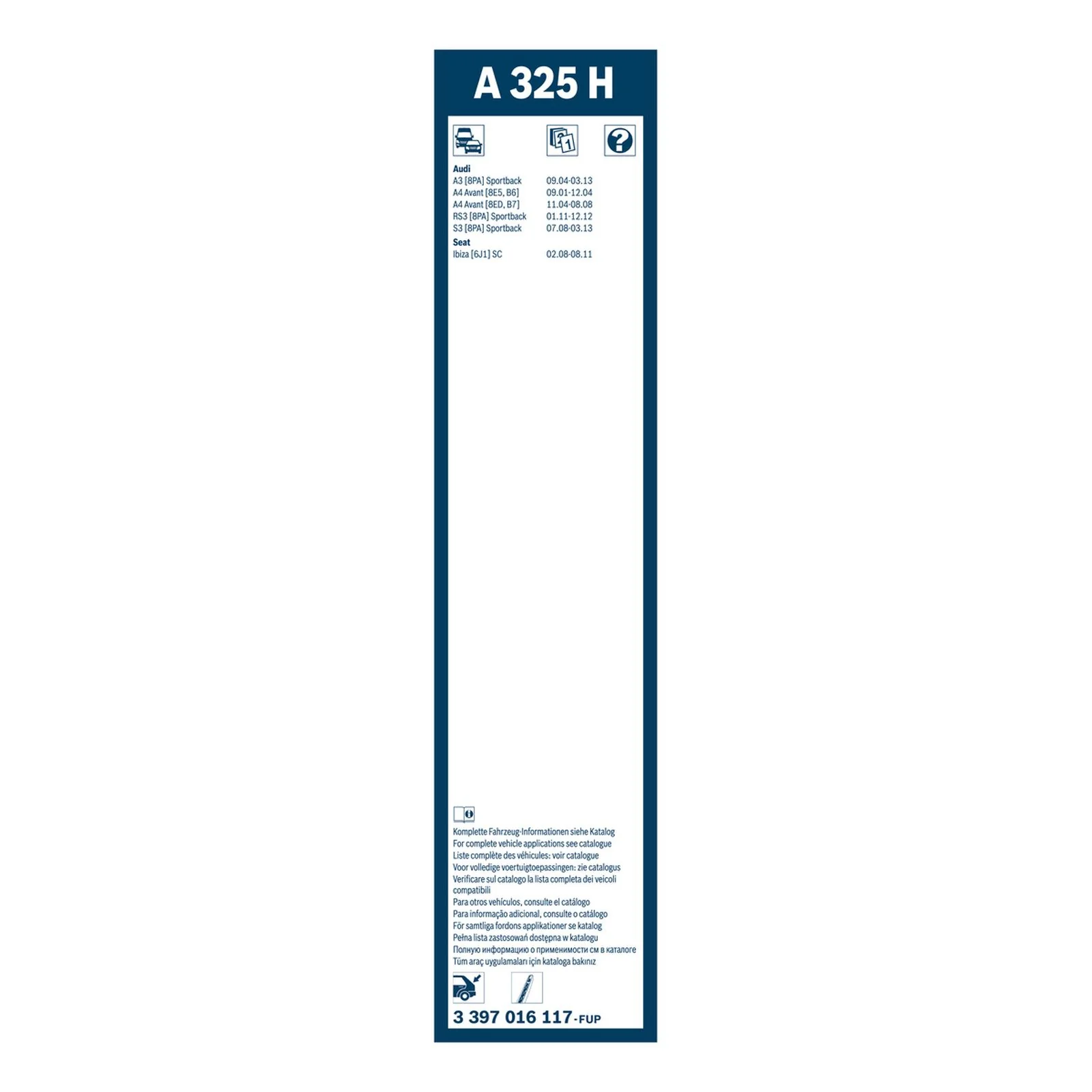 A325H Bosch Rear Screen Wiper A - Image 3