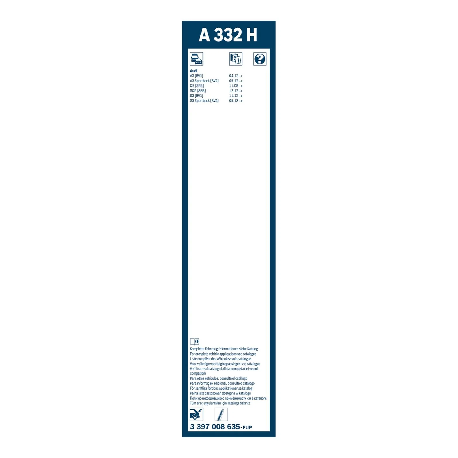 A332H Bosch Rear Screen Wiper A - Image 3