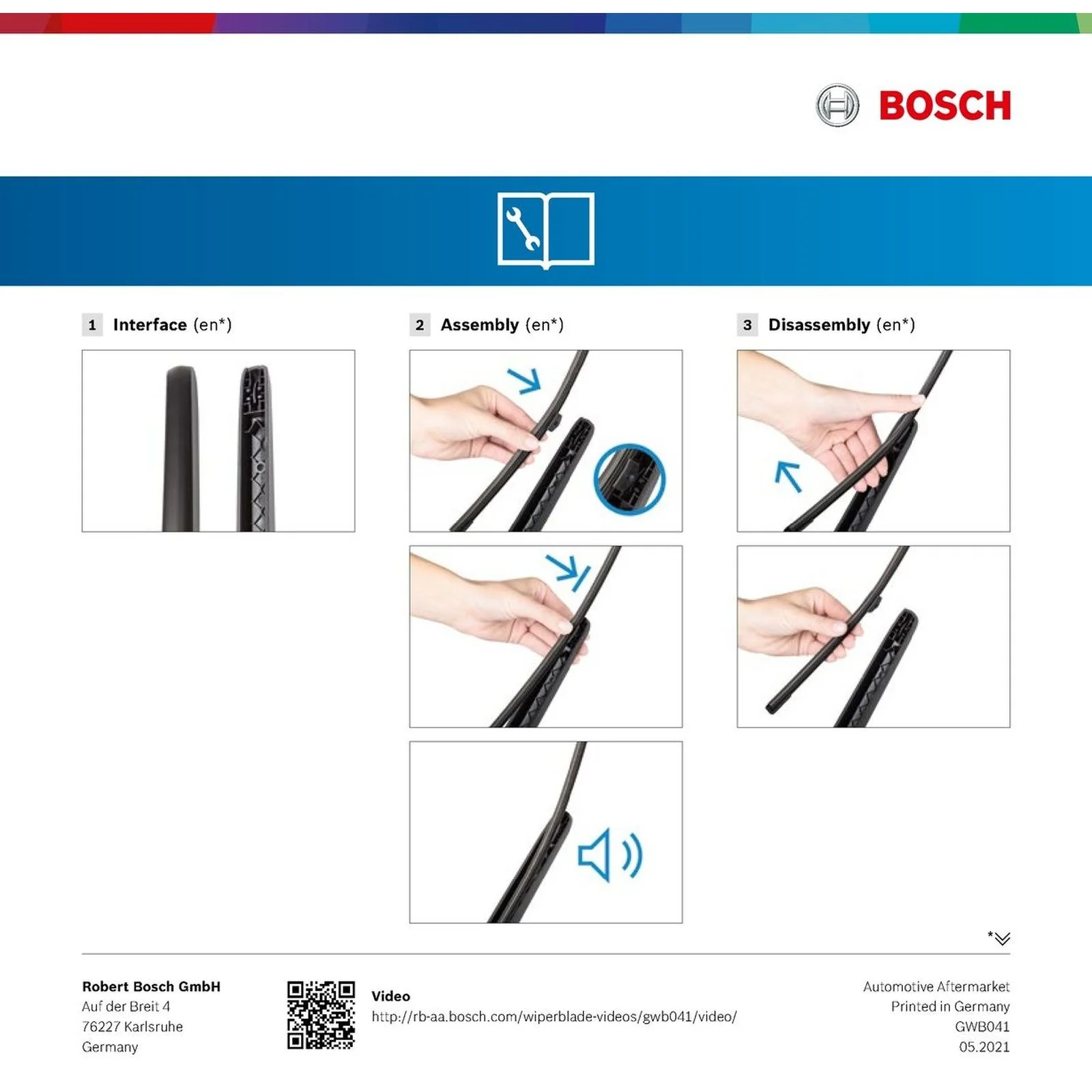 A332H Bosch Rear Screen Wiper A - Image 7