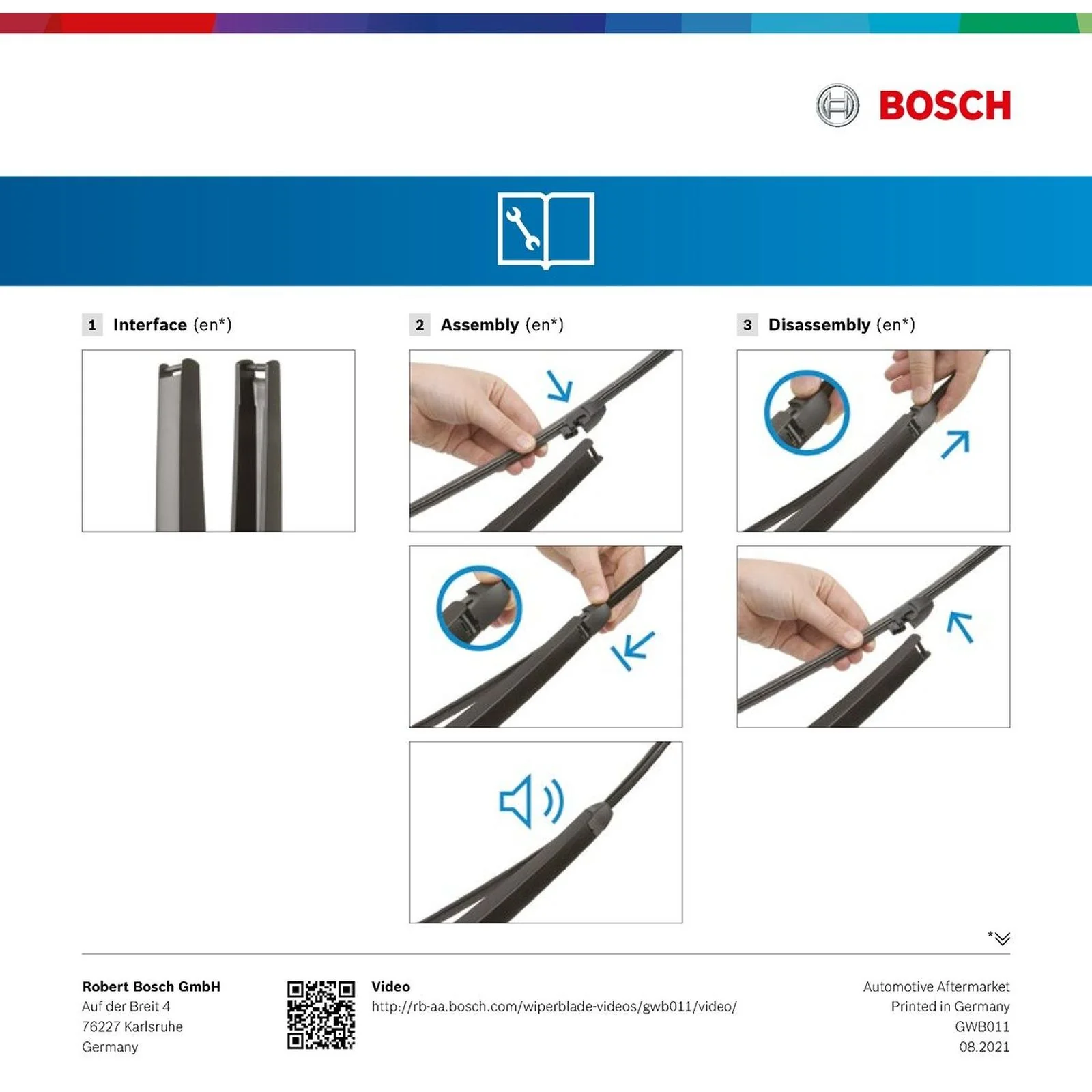 A382H Bosch Rear Screen Wiper A - Image 7