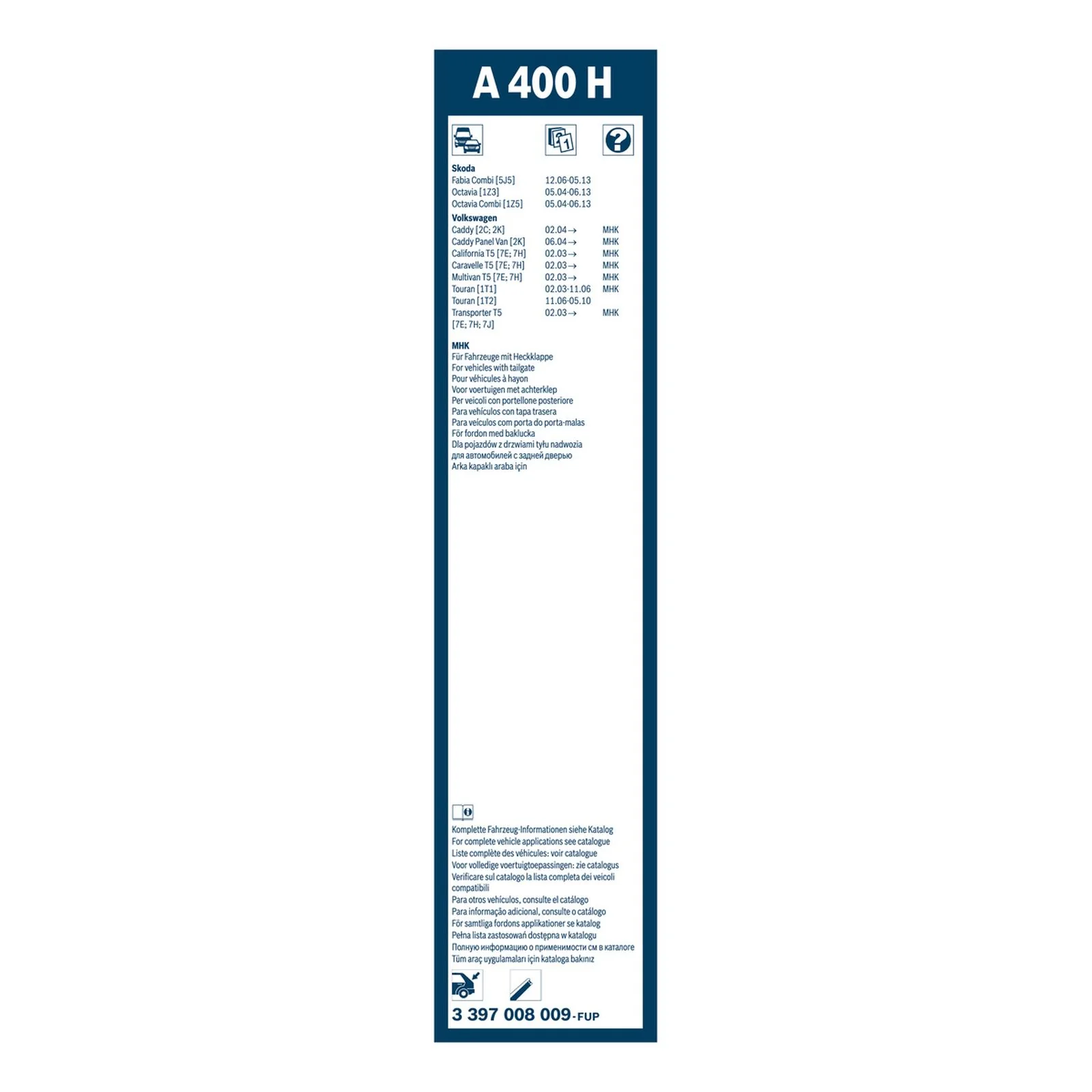 A400H Bosch Rear Screen Wiper A - Image 3