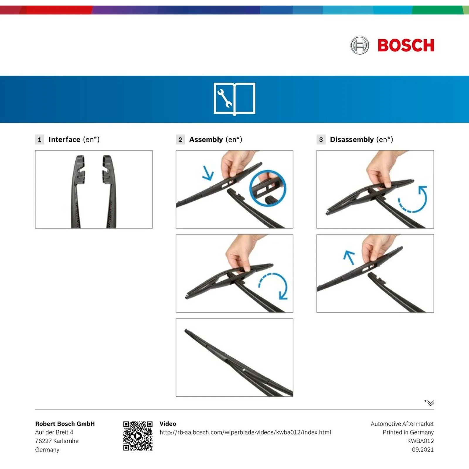 H316 Bosch Rear Screen Wiper H - Image 5