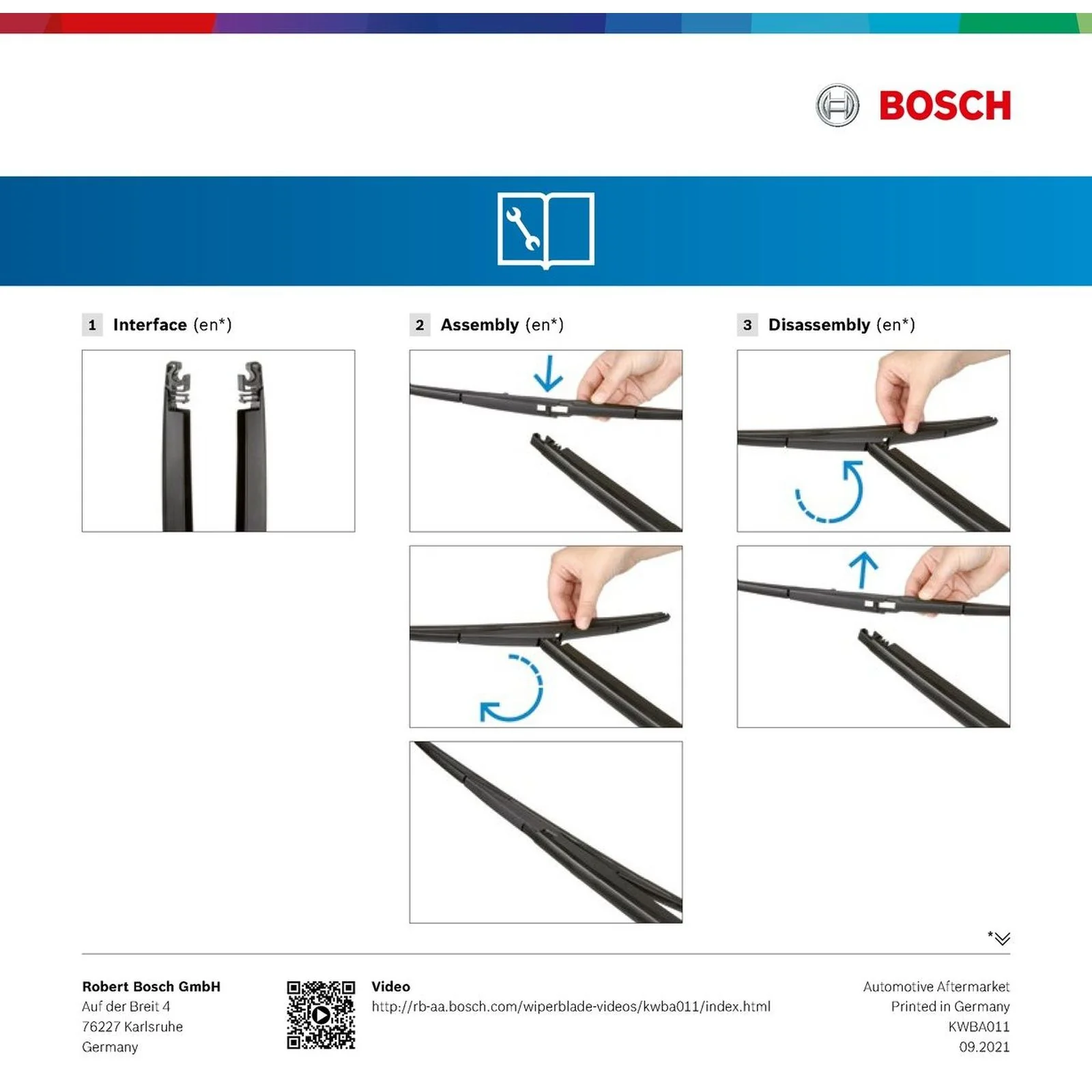 H352 Bosch Rear Screen Wiper H - Image 5