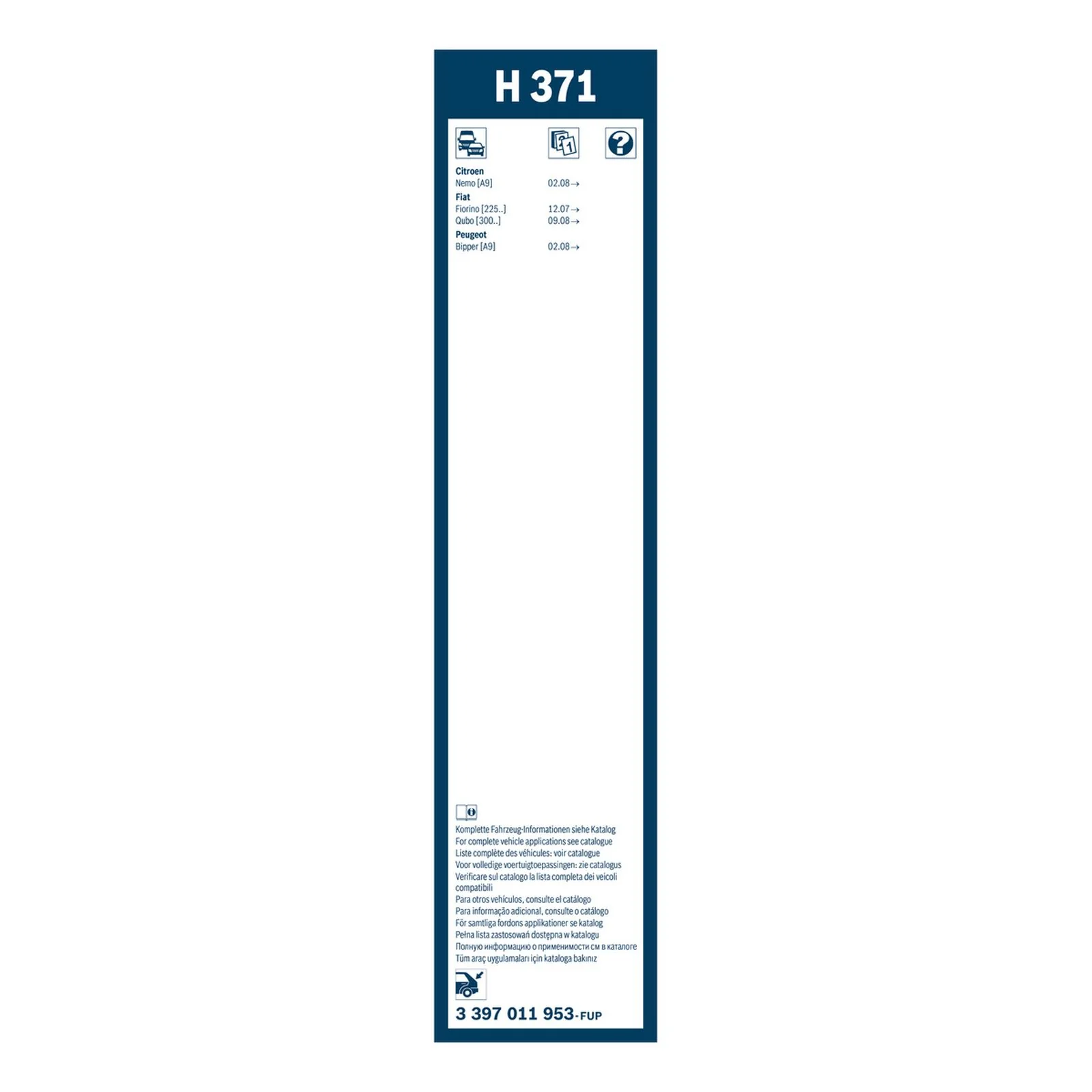 H371 Bosch Rear Screen Wiper H - Image 3