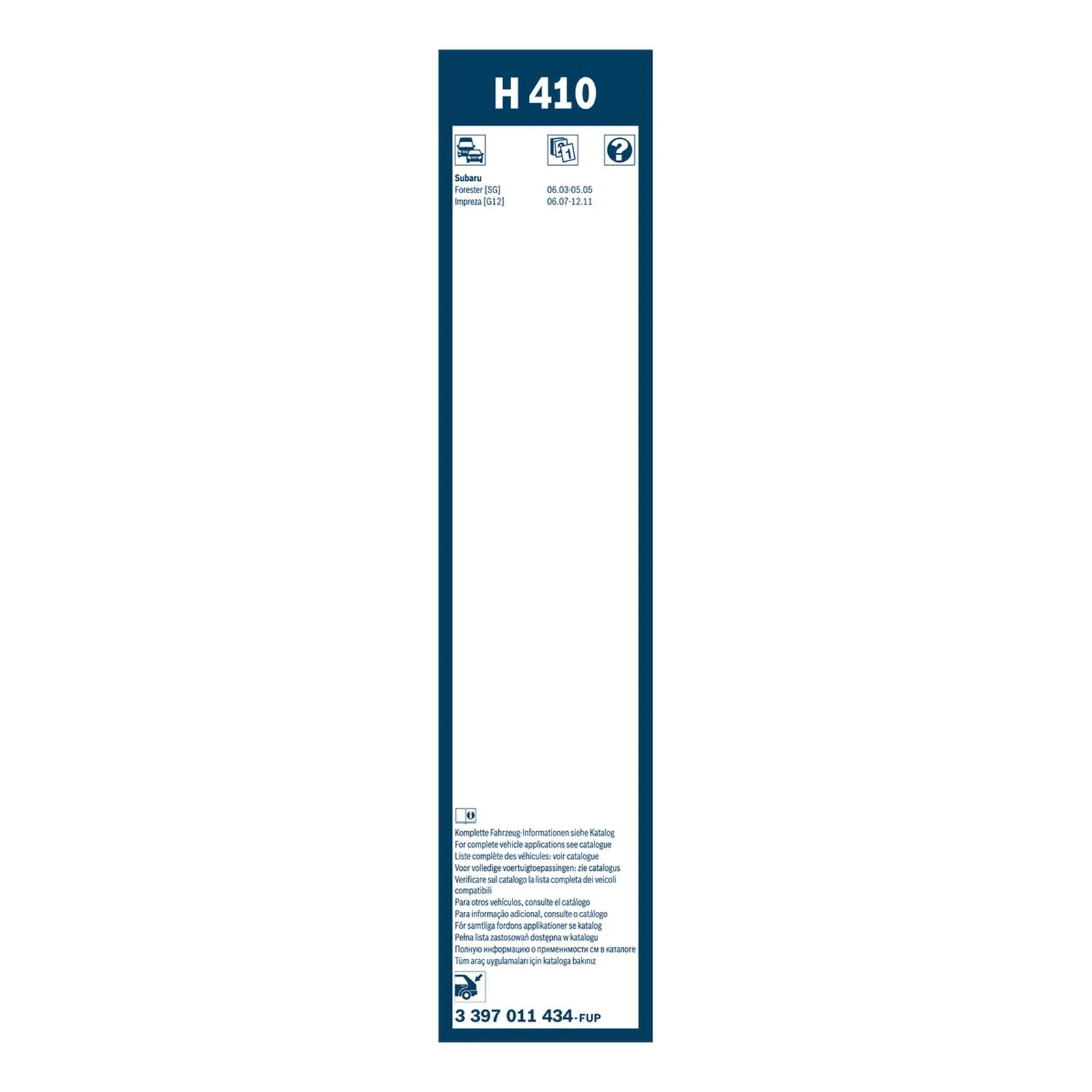 H410 Bosch Rear Screen Wiper H - Image 3
