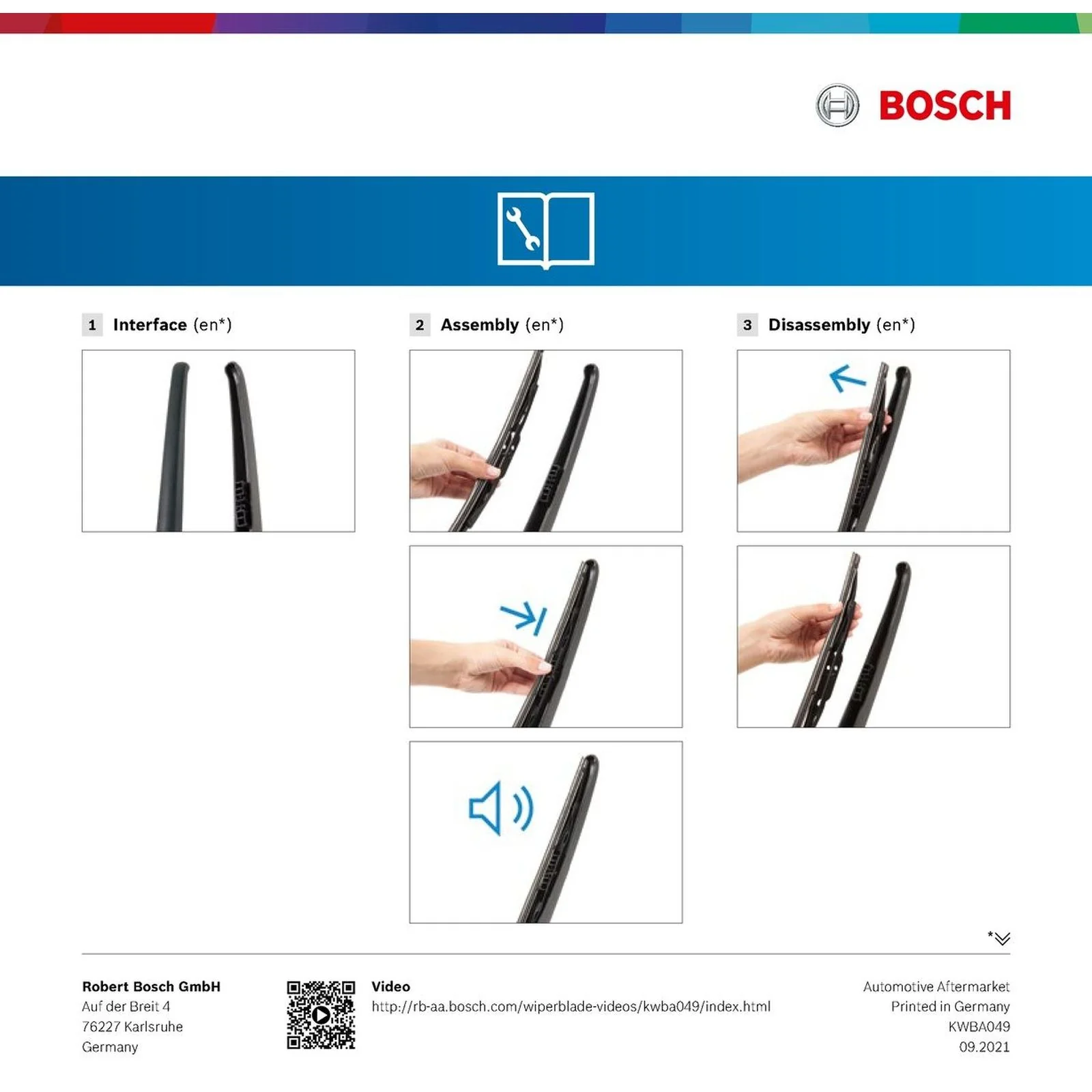 H772 Bosch Rear Screen Wiper H - Image 5