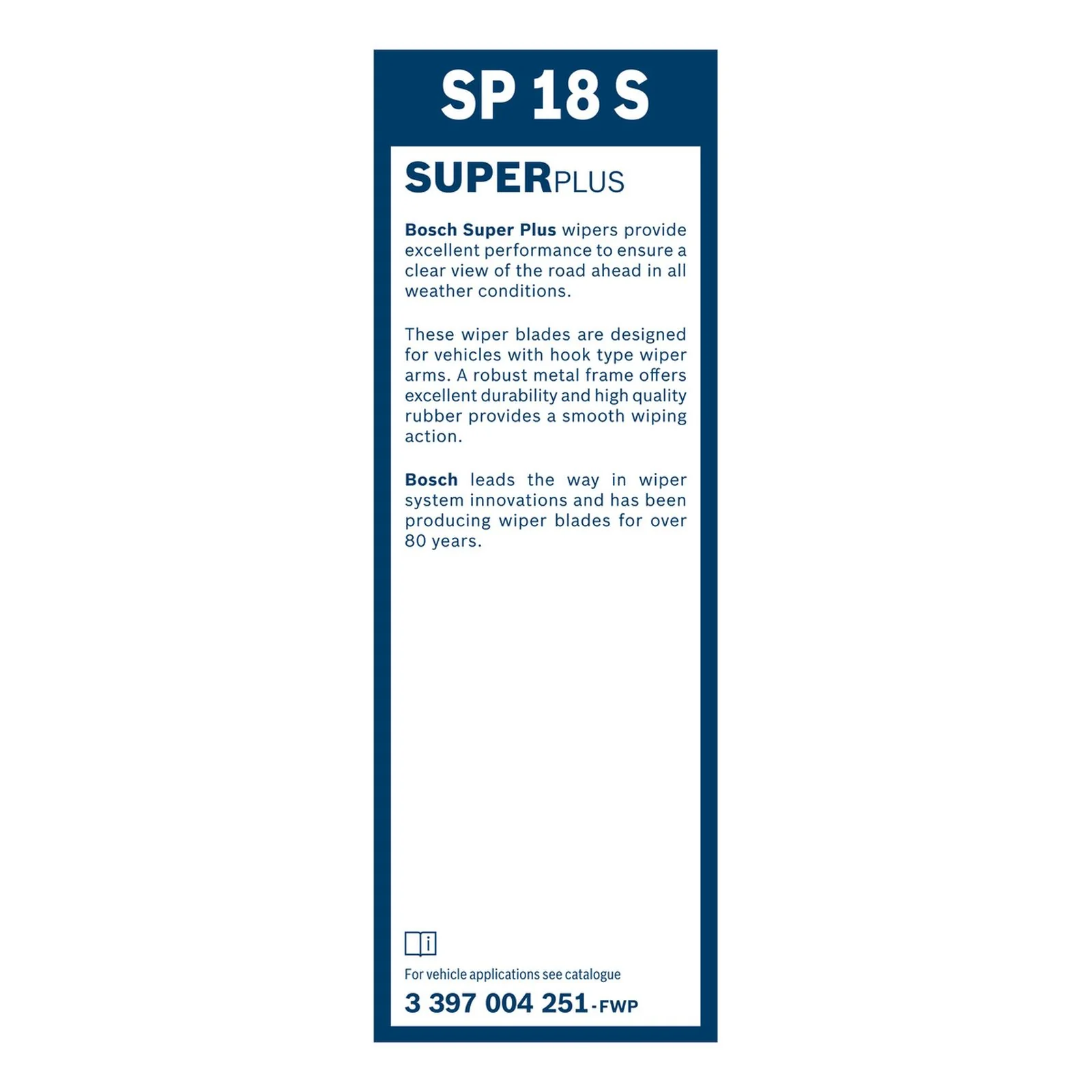 Super Plus Spoiler Wiper Blade  18" (455mm) Spoiler - Image 3