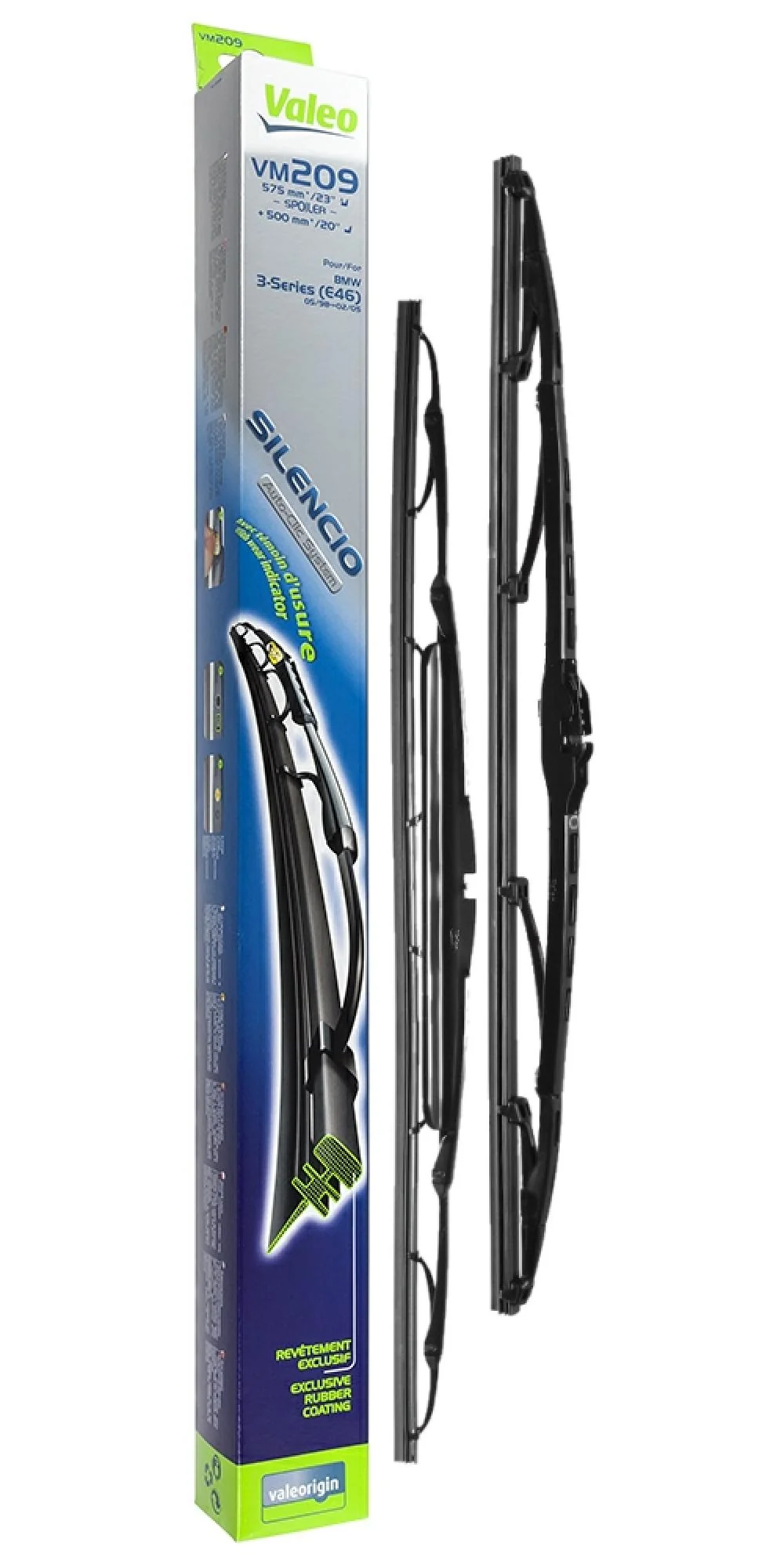 VM209 Valeo Silencio Conventional Wiper Blades Twin Pack - Image 2